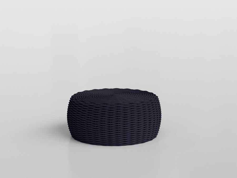 Marina Coffee Table Compact with aluminum estruture and nautical rope finishing, designed by Luciano Mandelli