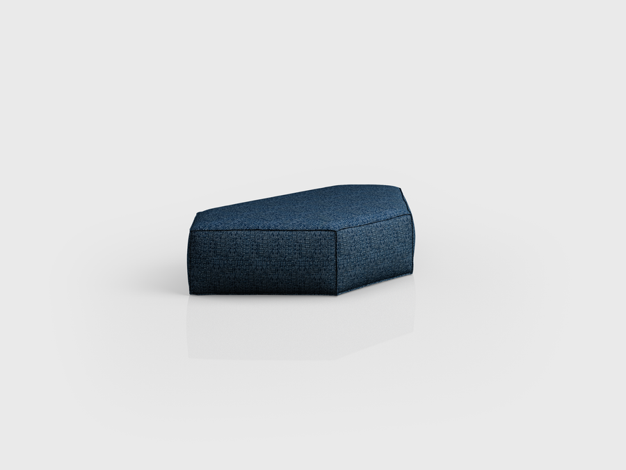 Soft Back Support with aluminium, wood and foam structure and fabric finishing, designed by Luciano Mandelli.
