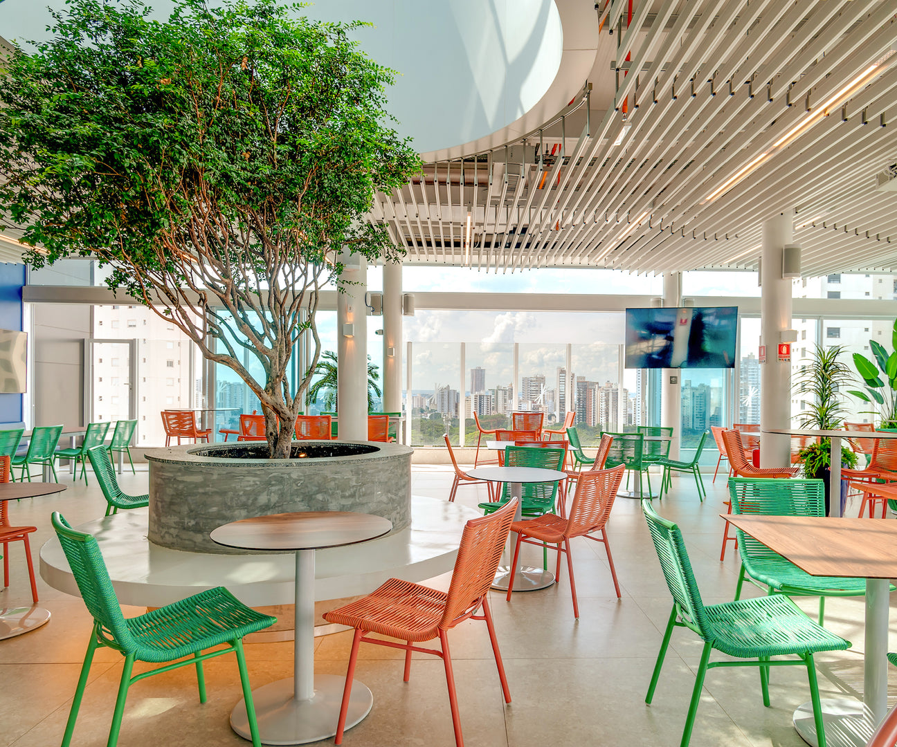 Leisure area with relaxed decor