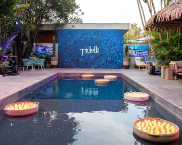 How to Add Sophistication Poolside with a Floating Tray