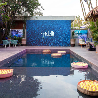 How to Add Sophistication Poolside with a Floating Tray
