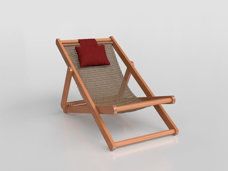 4750 - Wood Chaise