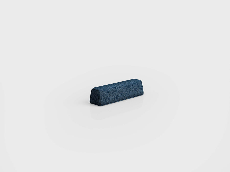 Soft Back Support with aluminium, wood and foam structure and fabric finishing, designed by Luciano Mandelli.