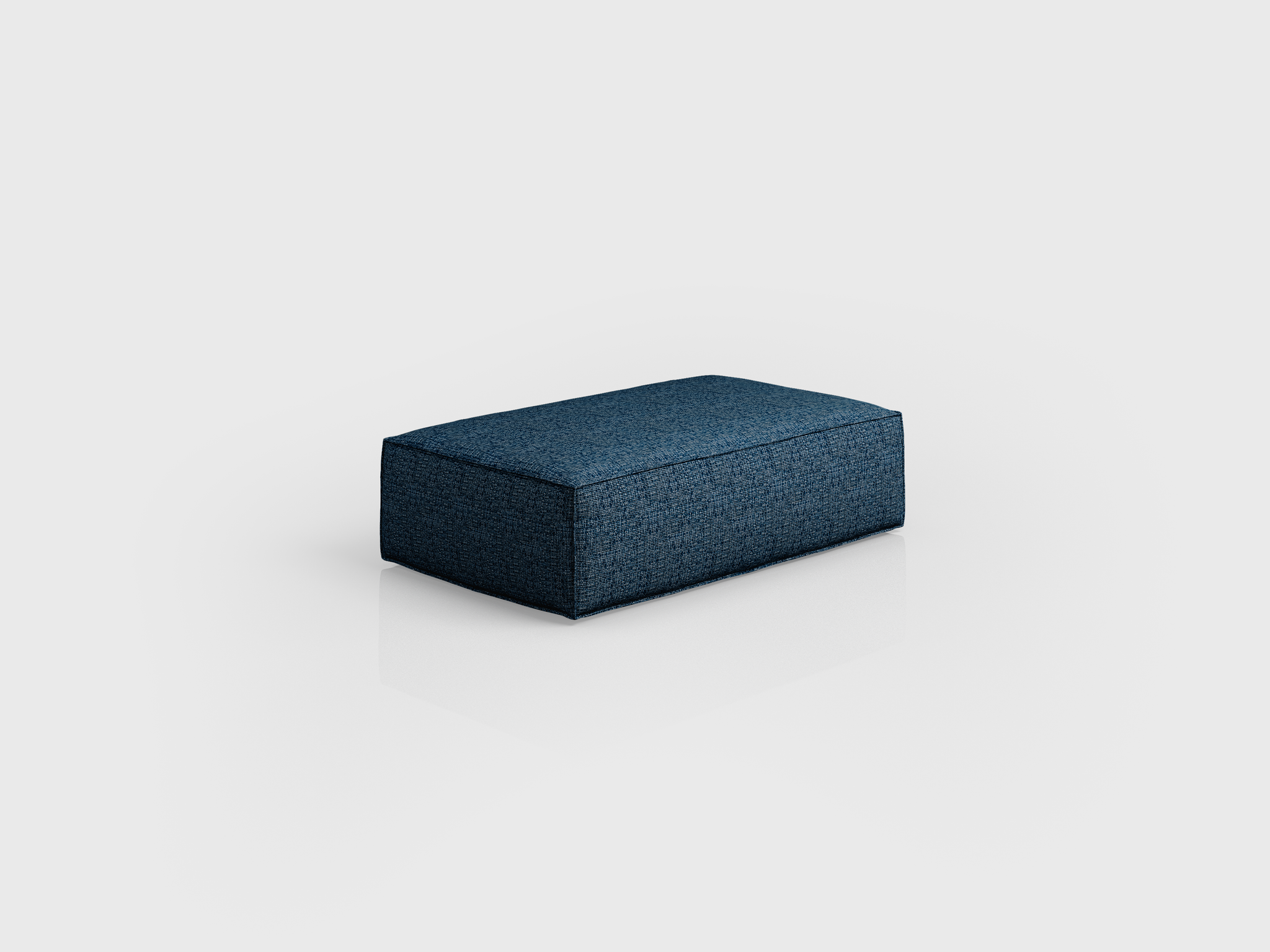 Soft Module with aluminium, wood and foam structure and fabric finishing, designed by Luciano Mandelli.
