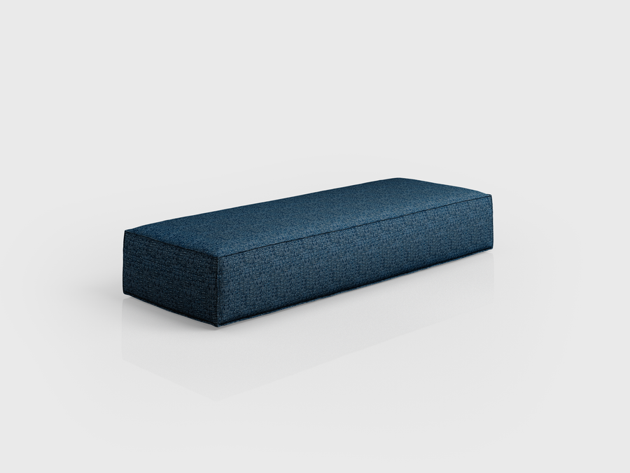 Soft Module with aluminium, wood and foam structure and fabric finishing, designed by Luciano Mandelli.