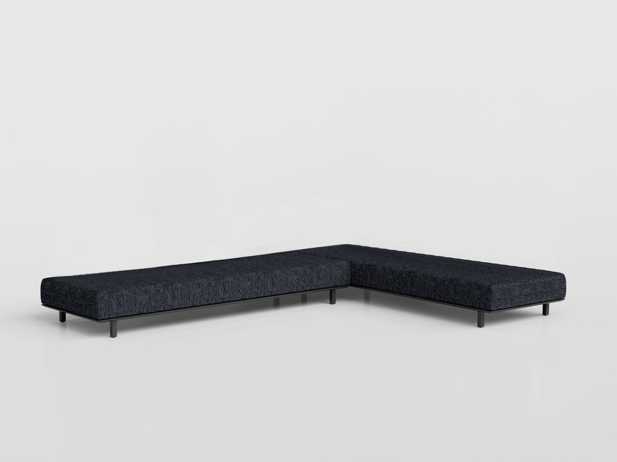 Flex Modulated Composition 2 with aluminum frames, designed by Tatiana Mandelli