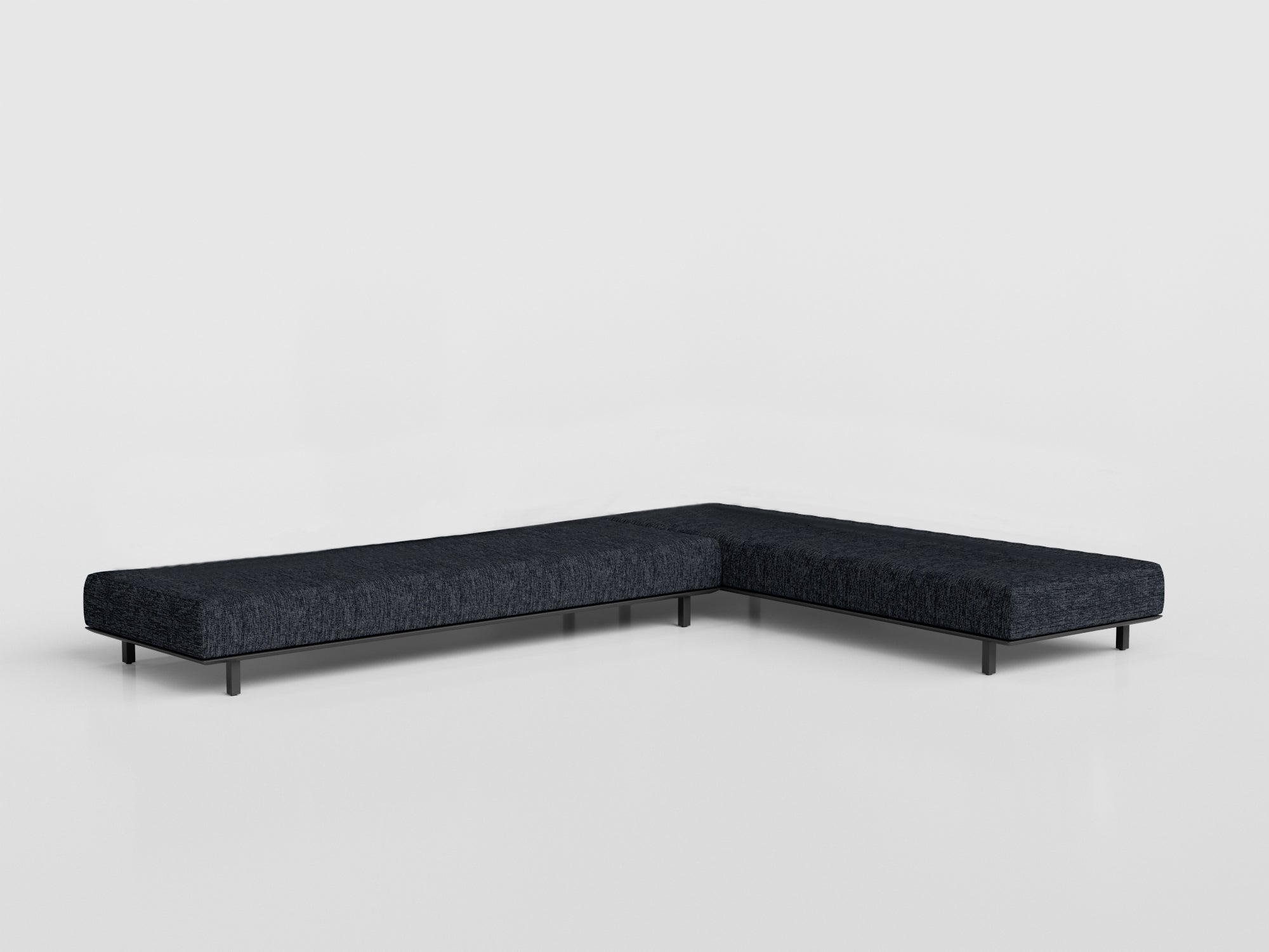 Flex Modulated Composition 2 with aluminum frames, designed by Tatiana Mandelli