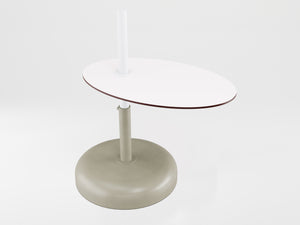 9214 - Oval Coupled Table For Ombrelone